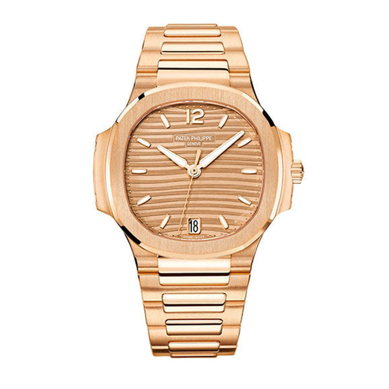 Patek Philippe Nautilus Ladies Automatic - 35.2 mm - Rose Gold - Golden Brown Opaline Dial - 7118/1R-010
