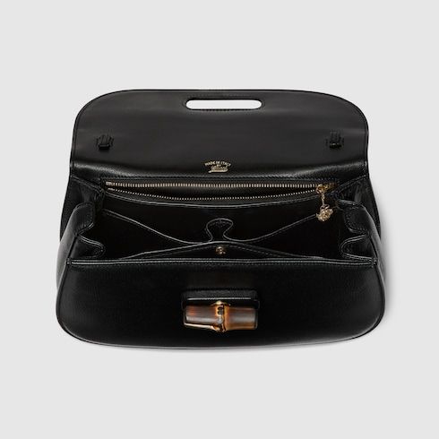 Women's Medium Bamboo 1947 Bag With Soft Grainy Leather And Click Closure