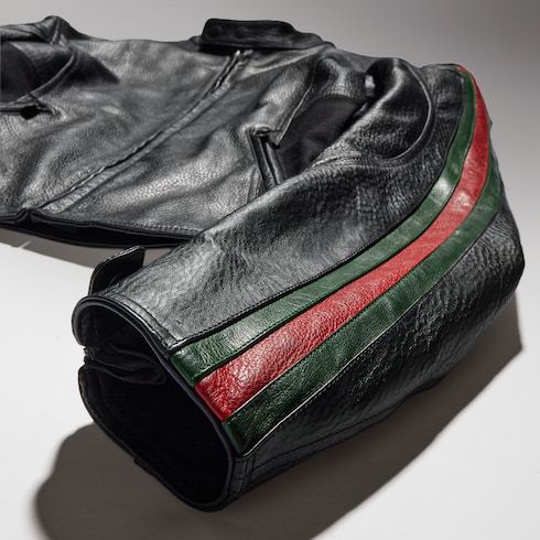 Women's Treated Calf Leather Biker Jacket