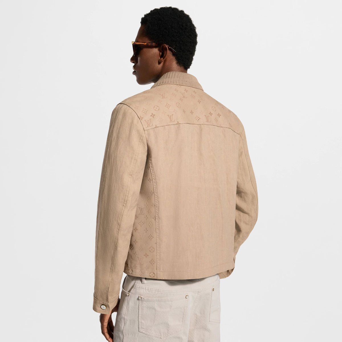 Men's Monogram Leather Mix Blouson
