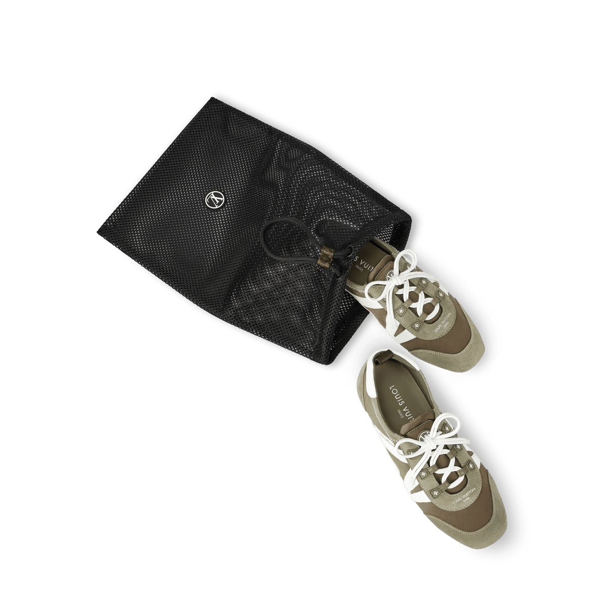 Women's LV Sneakerina Black Braided Lambskin Sneaker 1AJZI3
