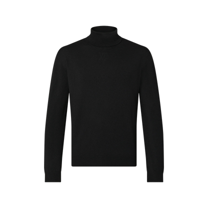 Men's Embossed Cashmere Turtleneck