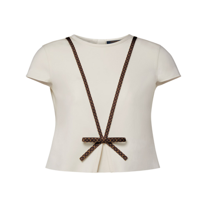 Women's Monogram Bow Top