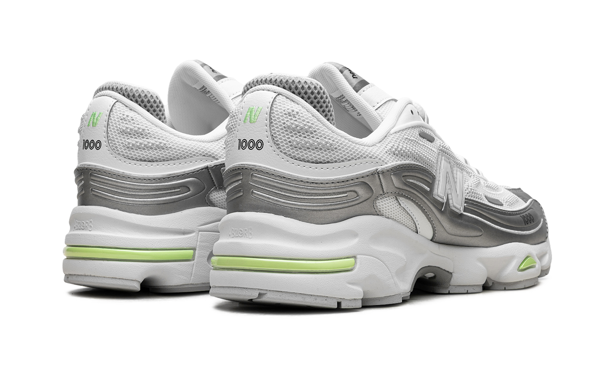 1000 "Silver Metallic / Mint Flash"