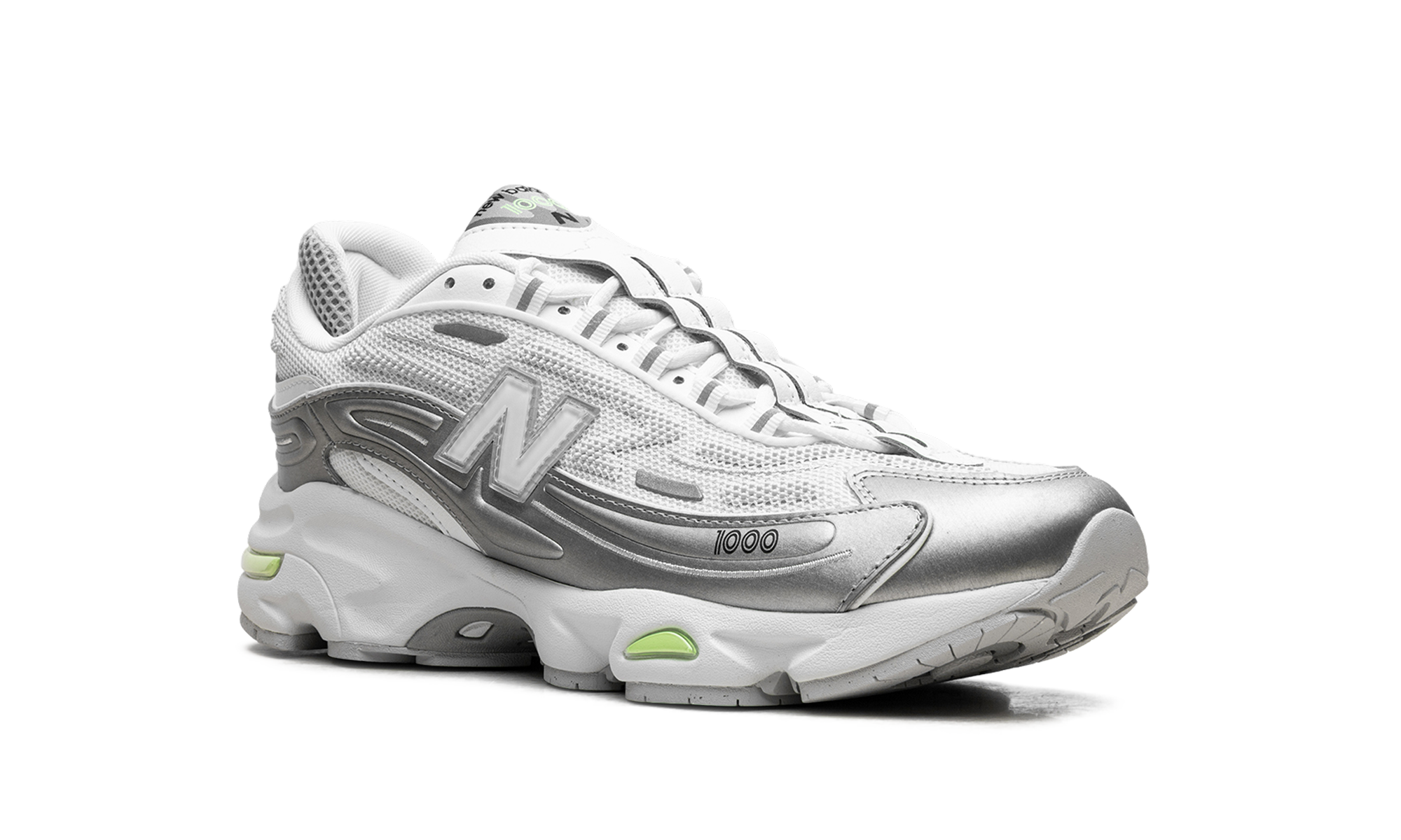 1000 "Silver Metallic / Mint Flash"