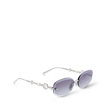 Women's Jewel Pearl Oval Sunglasses