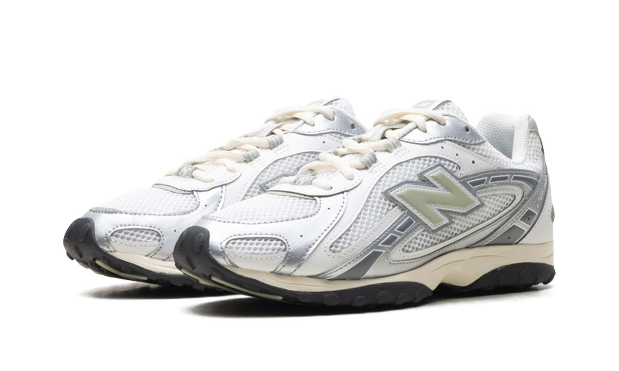 204l "Silver Metallic / Sage Green"