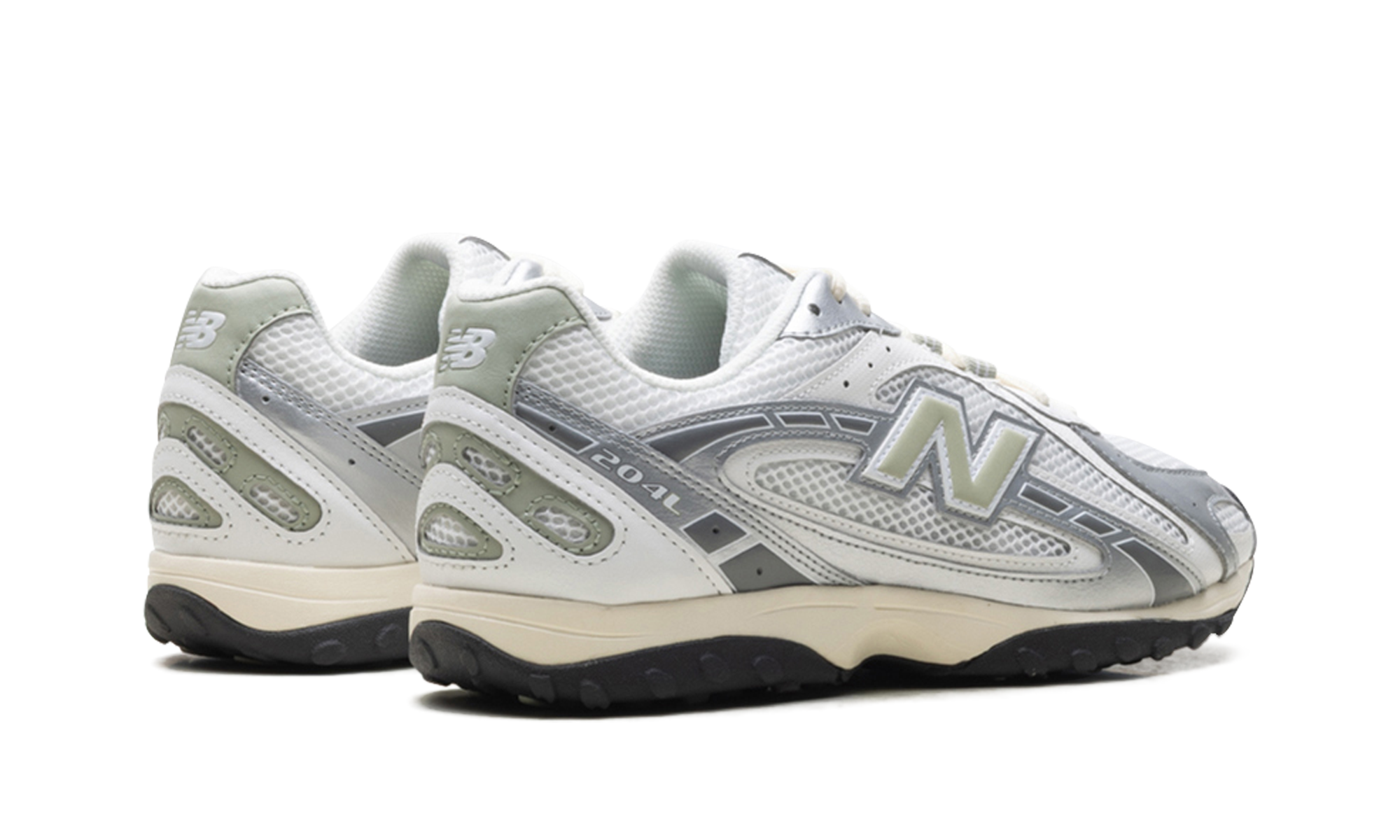 204l "Silver Metallic / Sage Green"
