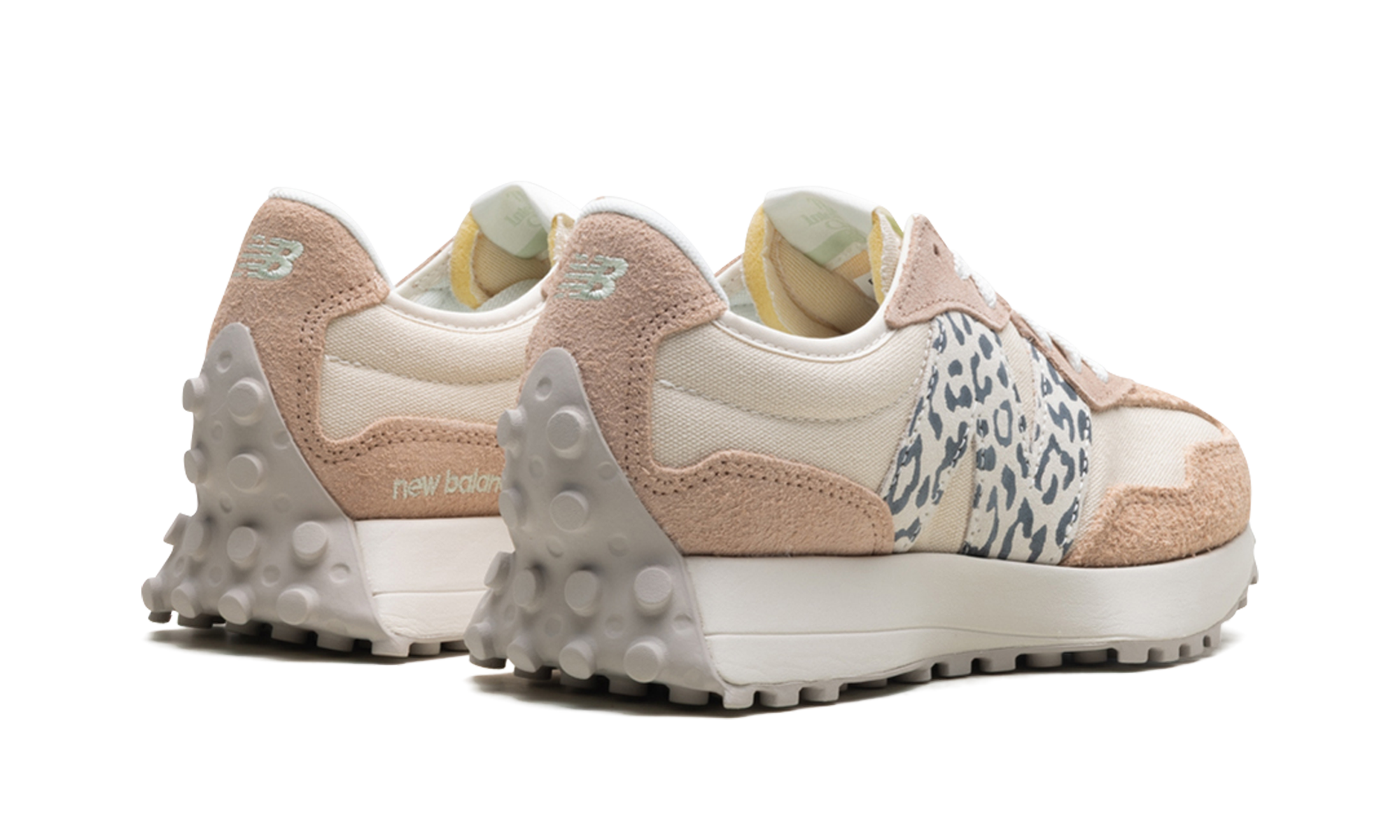 327 Women "Flat Taupe Linen Leopard"