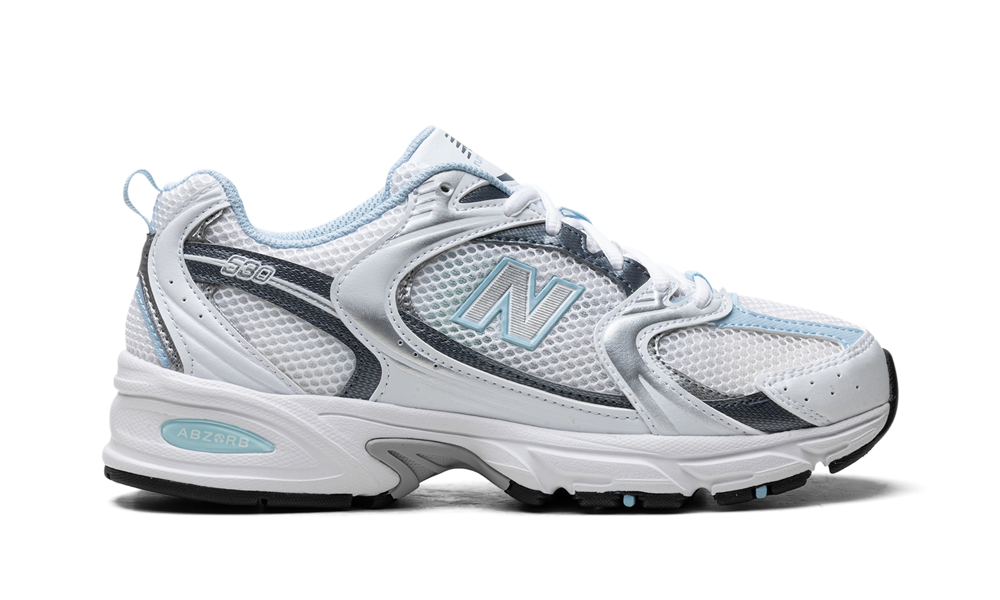 530 "White / Dark Arctic Grey / Light Chrome Blue"