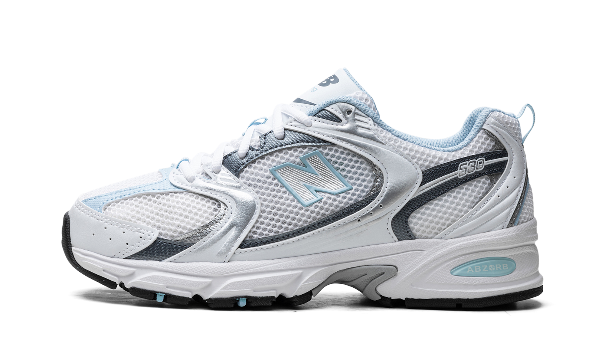 530 "White / Dark Arctic Grey / Light Chrome Blue"