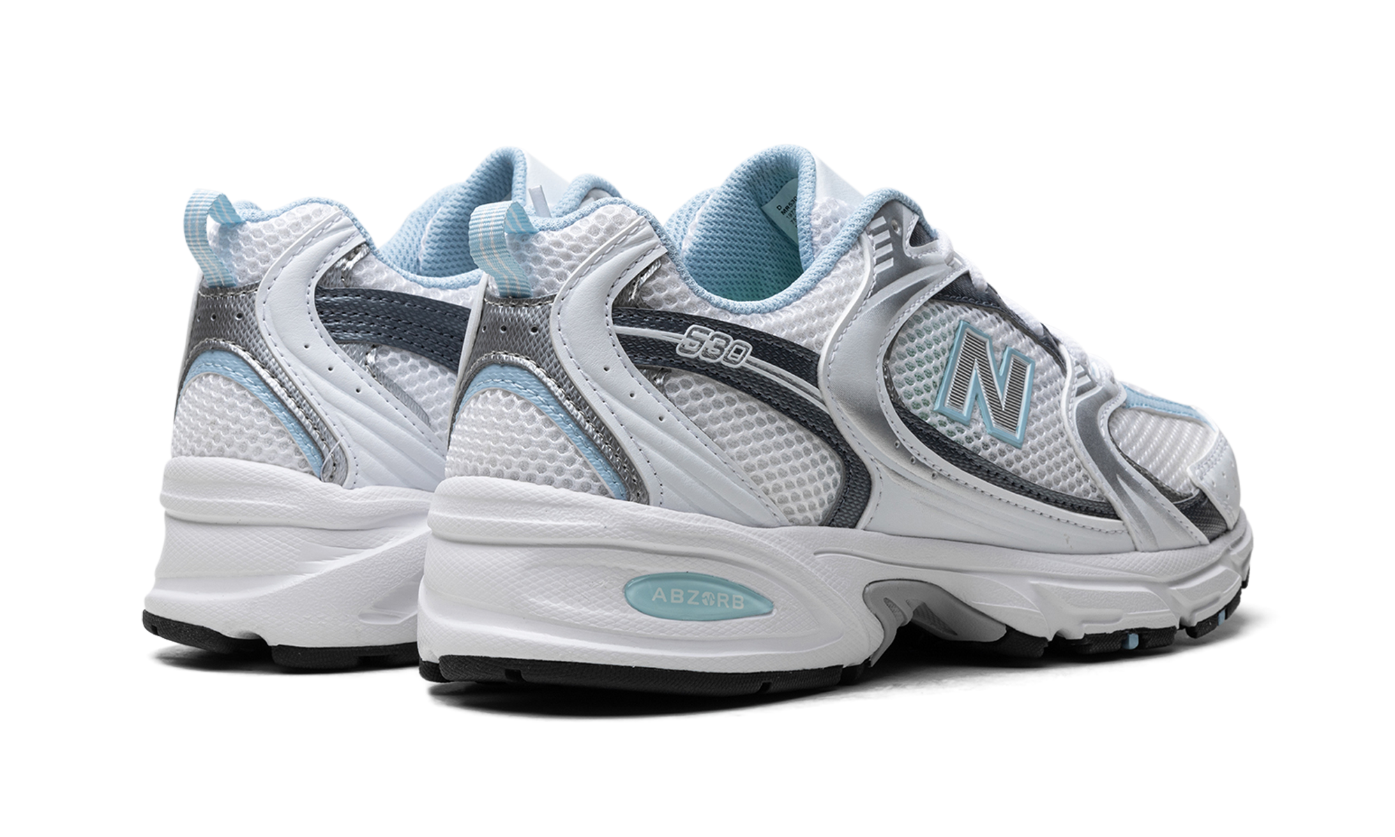 530 "White / Dark Arctic Grey / Light Chrome Blue"