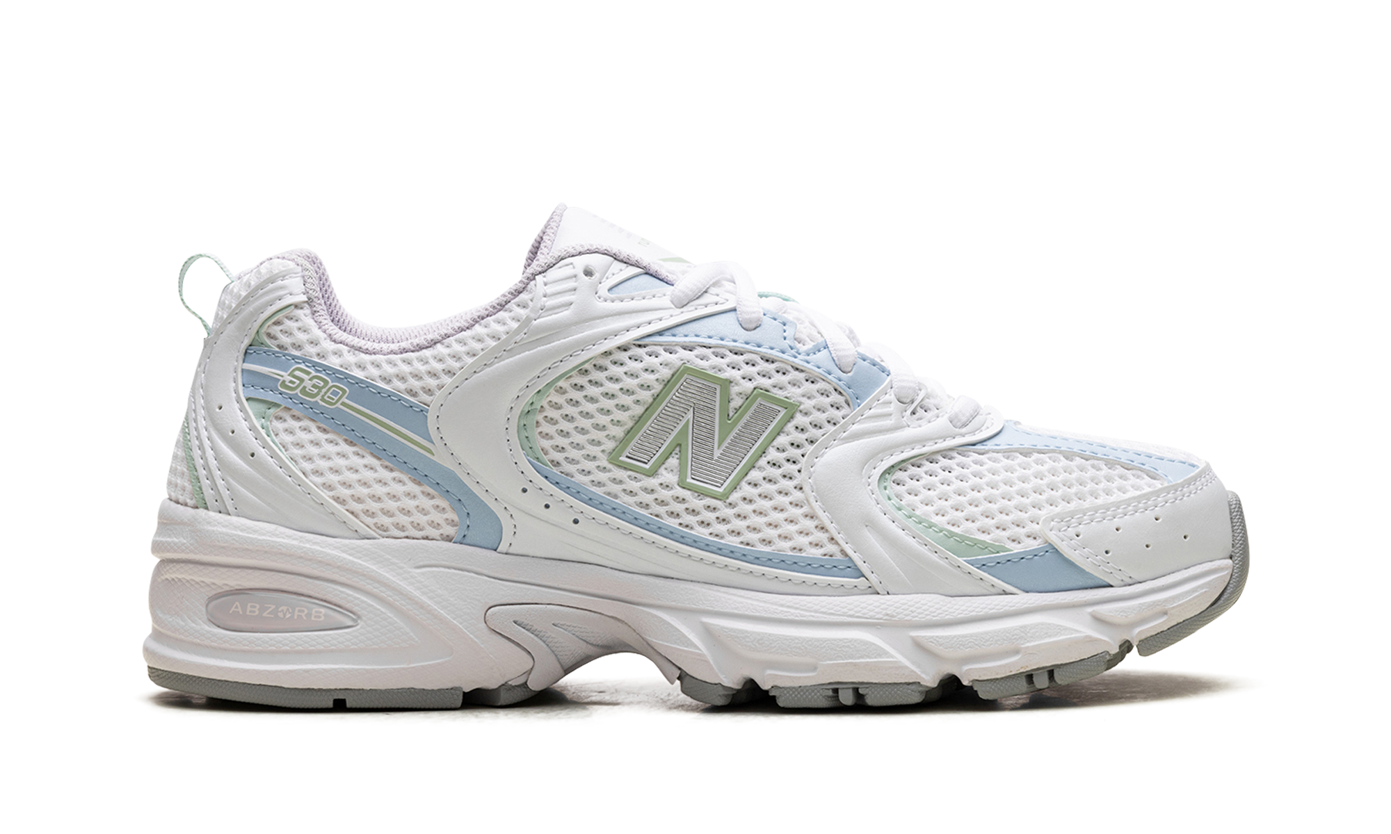530 "White Light Chrome Blue Clay Ash"