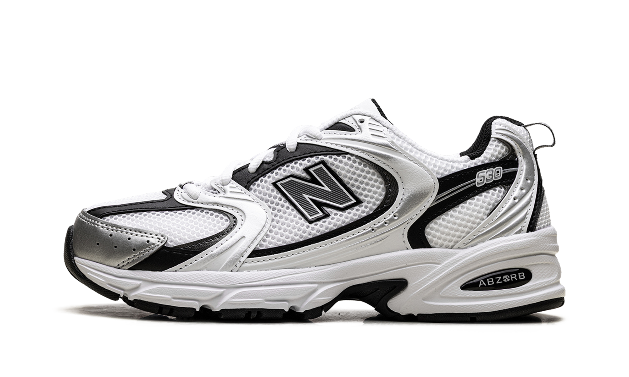 530 "White Silver Metallic Black"
