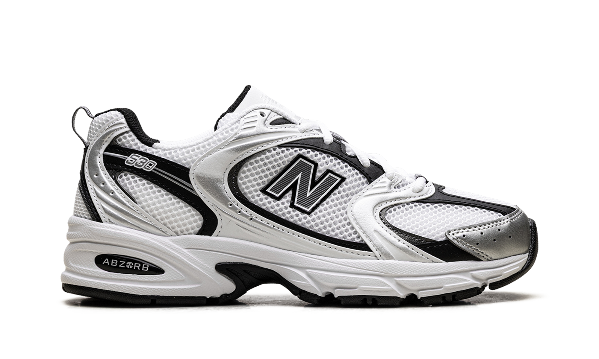 530 "White Silver Metallic Black"