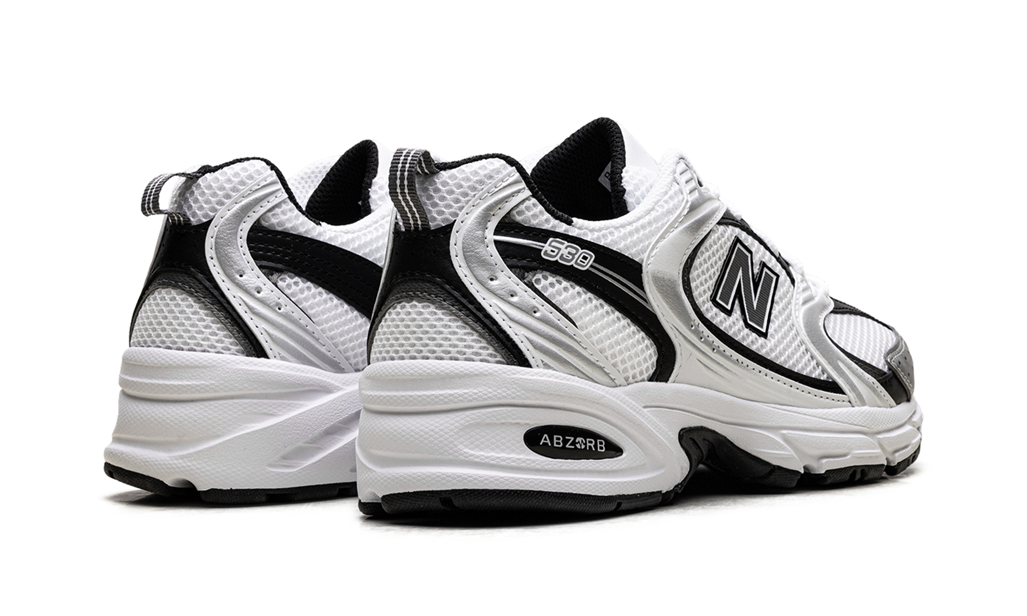 530 "White Silver Metallic Black"