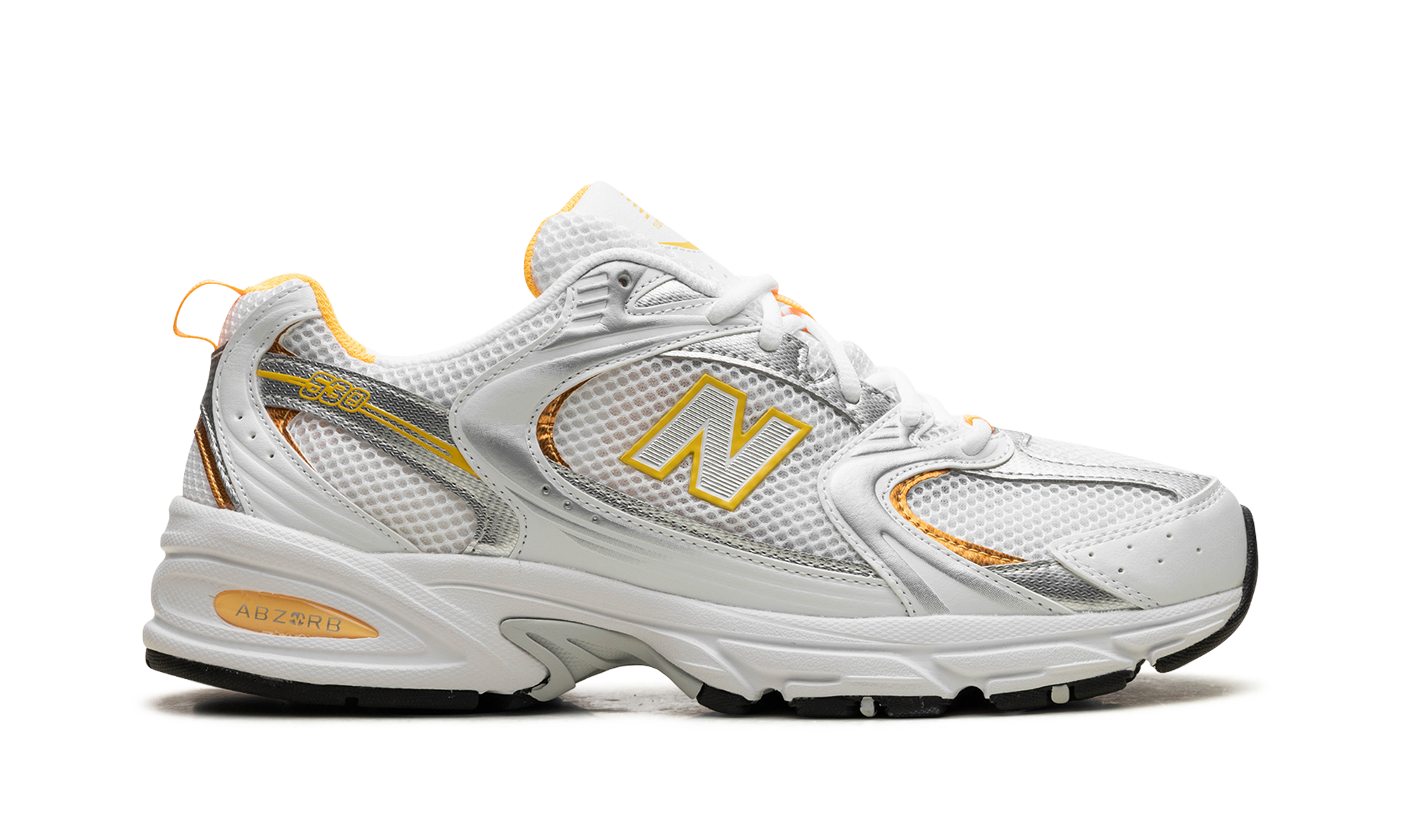 530 "White Vibrant Apricot Silver Metallic"