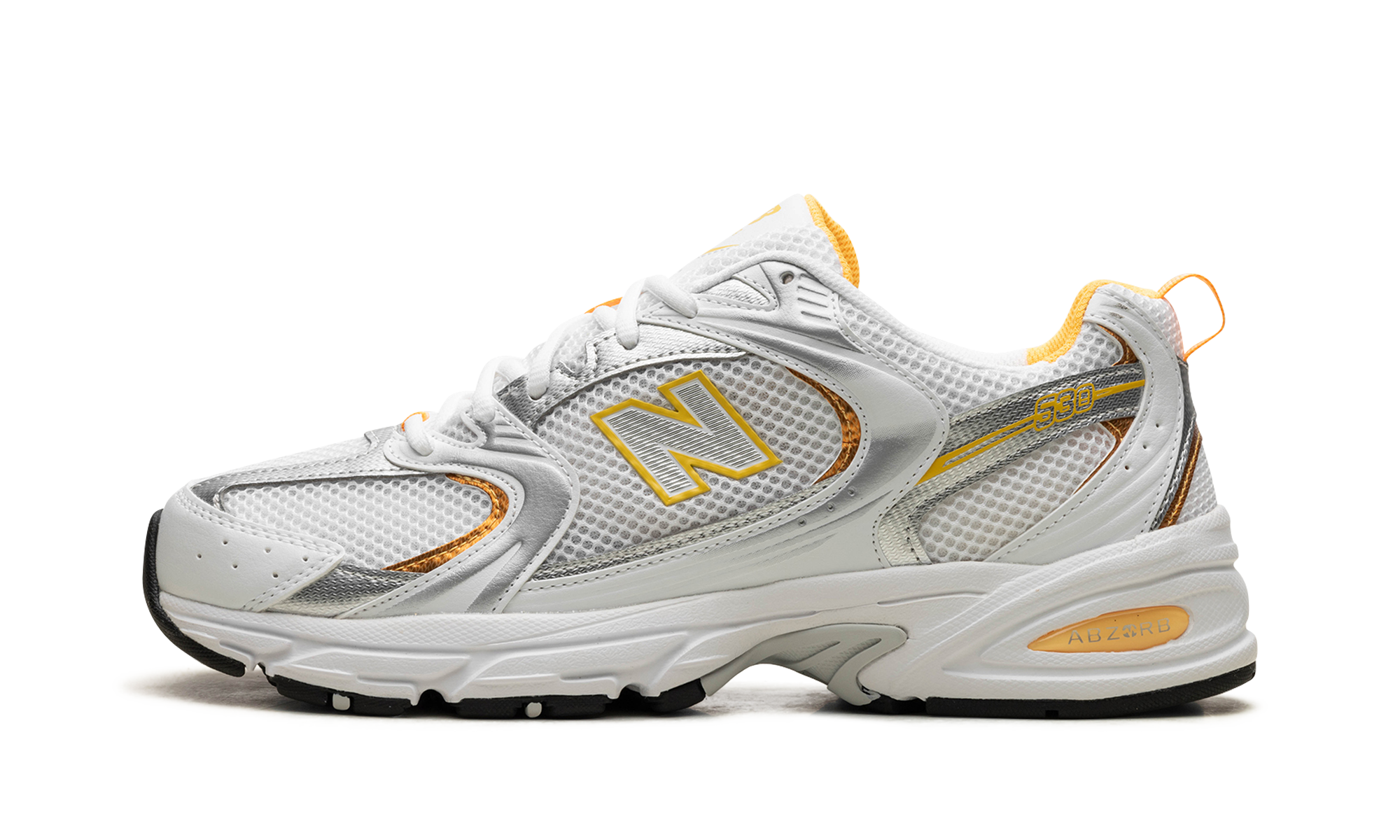 530 "White Vibrant Apricot Silver Metallic"