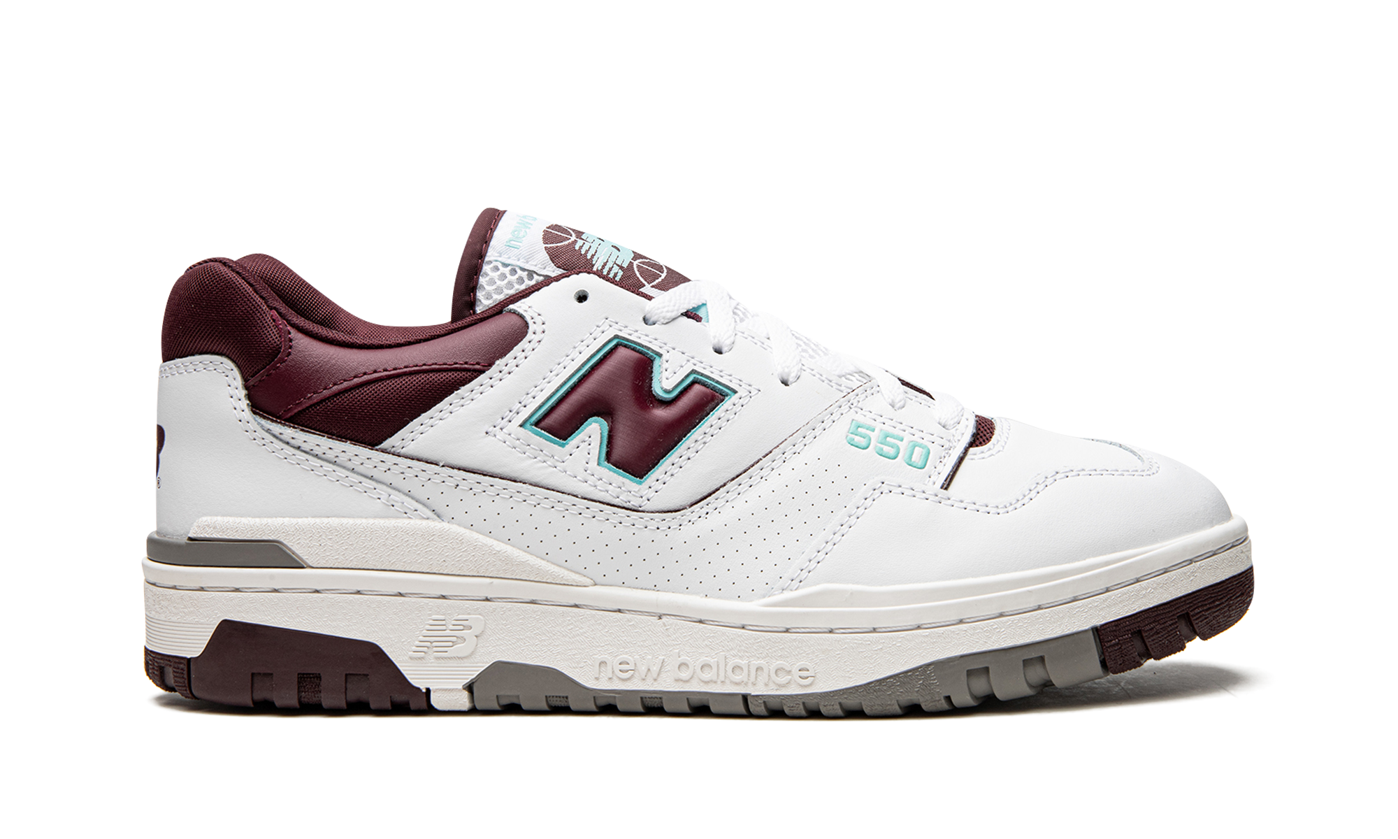 550 "Burgundy / Cyan"