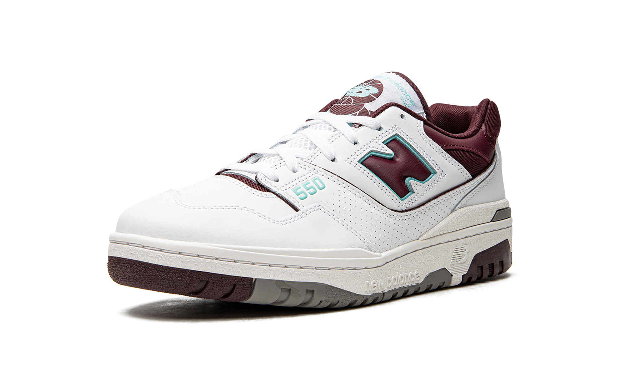 550 "Burgundy / Cyan"