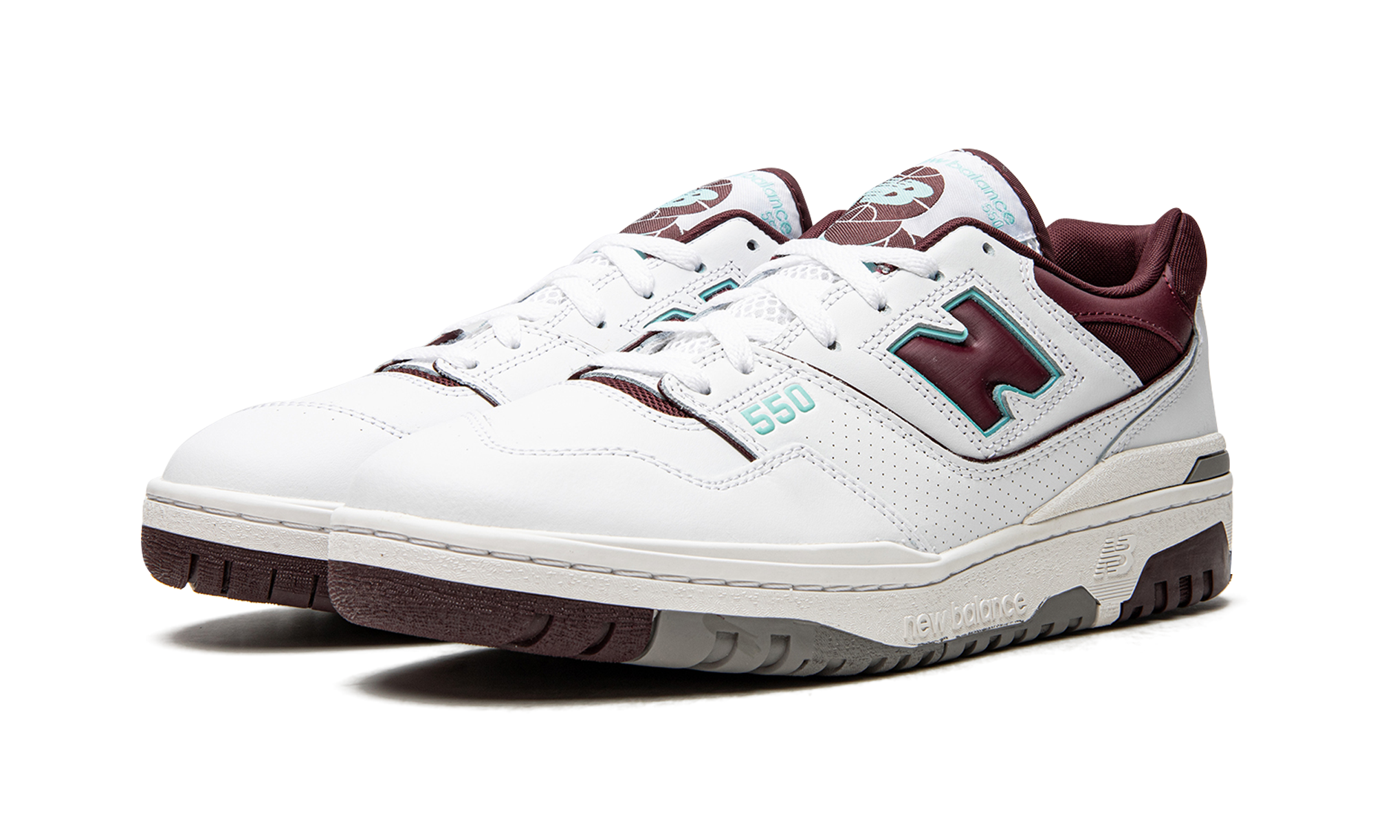 550 "Burgundy / Cyan"