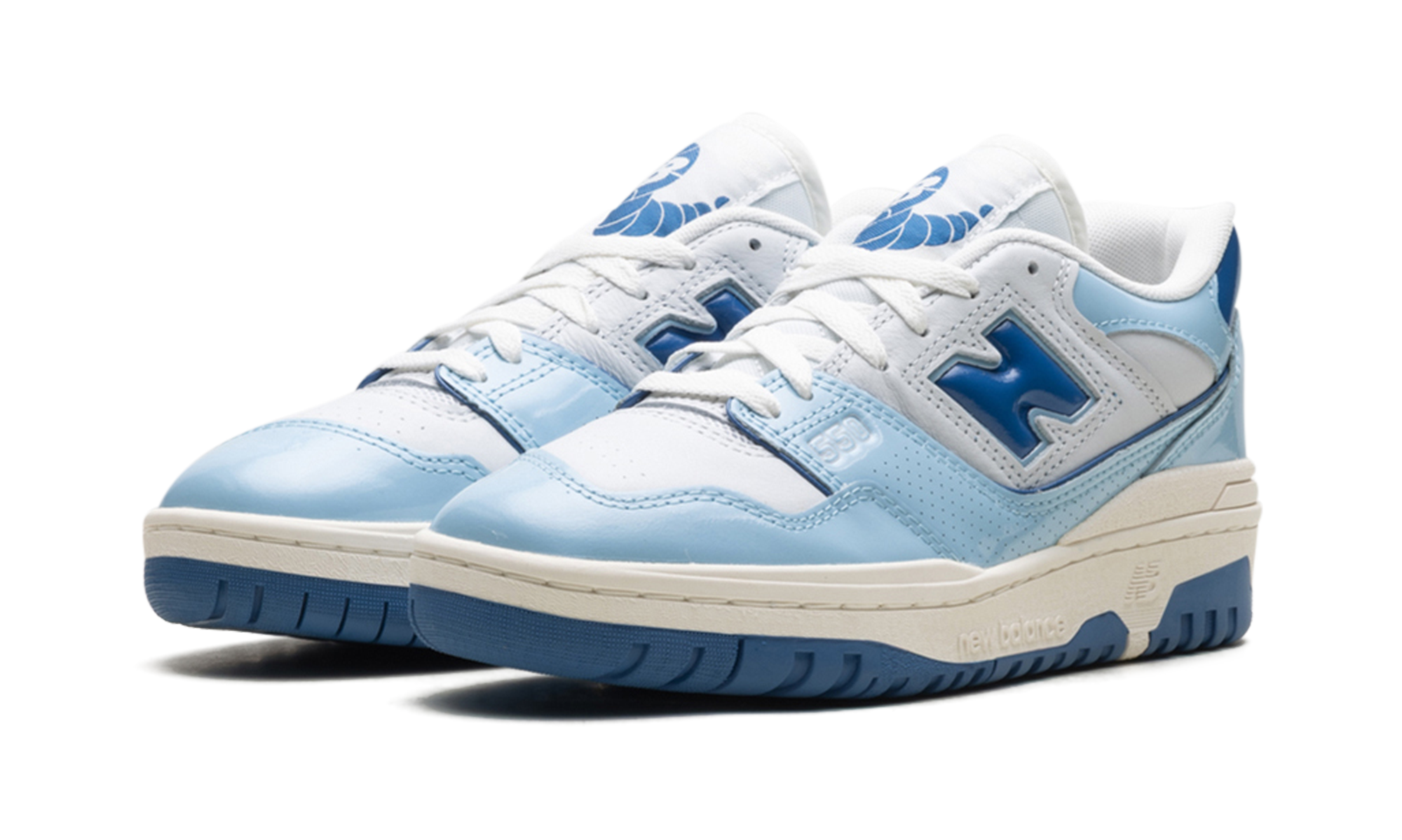 550 "Patent - White / Powder Blue"