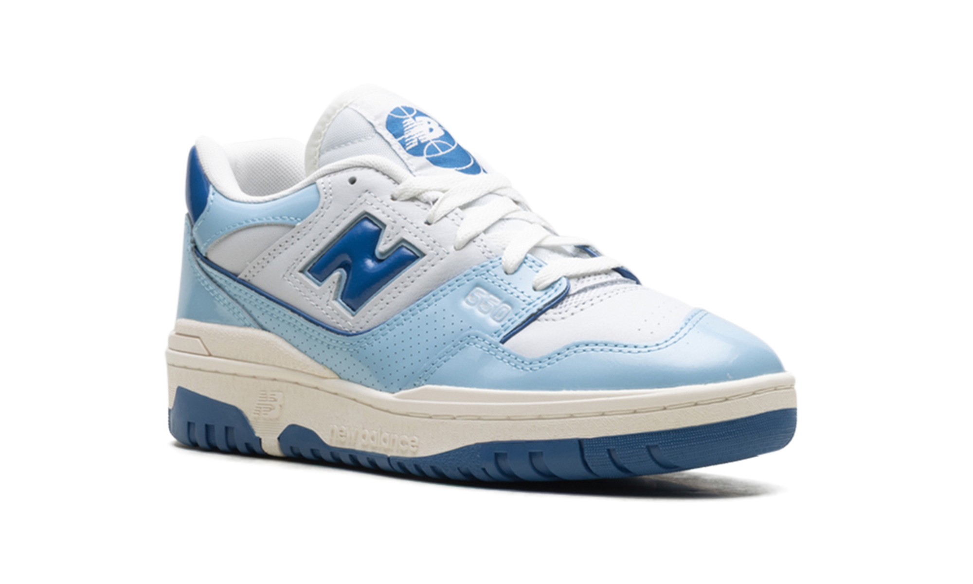 550 "Patent - White / Powder Blue"