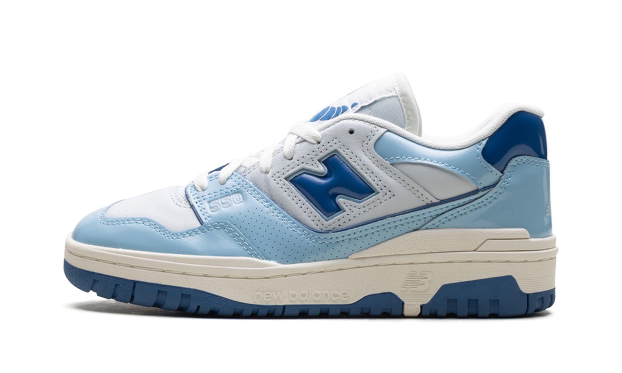 550 "Patent - White / Powder Blue"