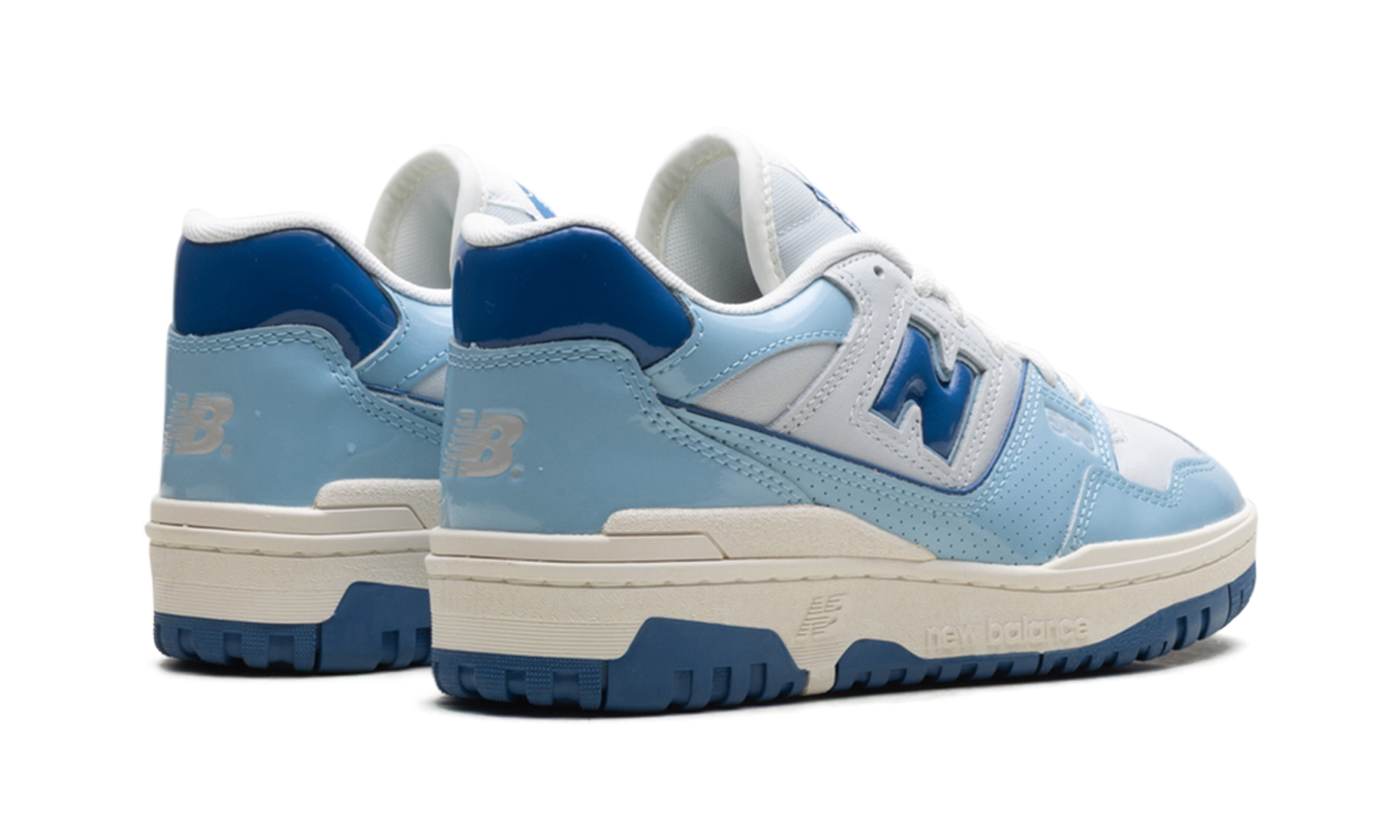 550 "Patent - White / Powder Blue"