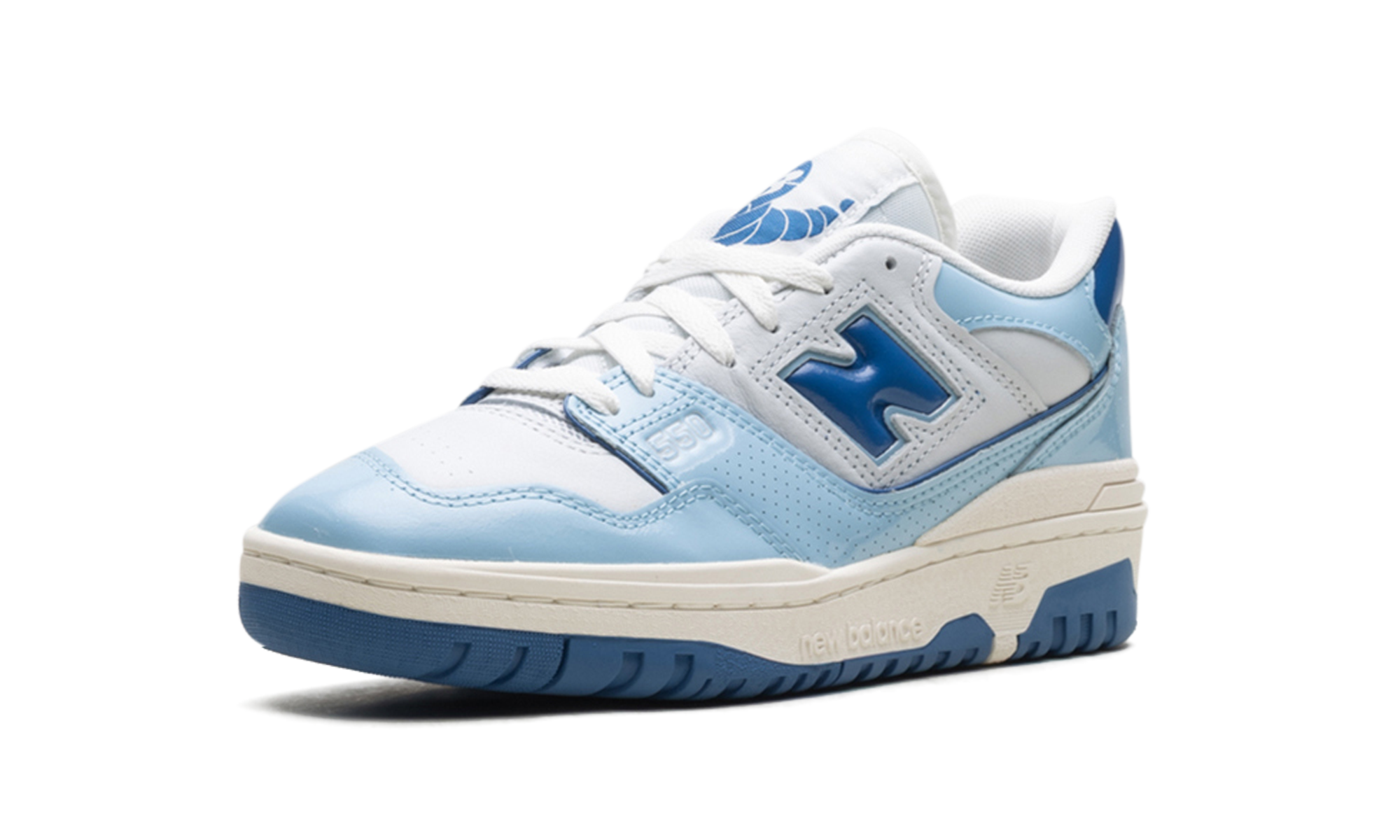 550 "Patent - White / Powder Blue"
