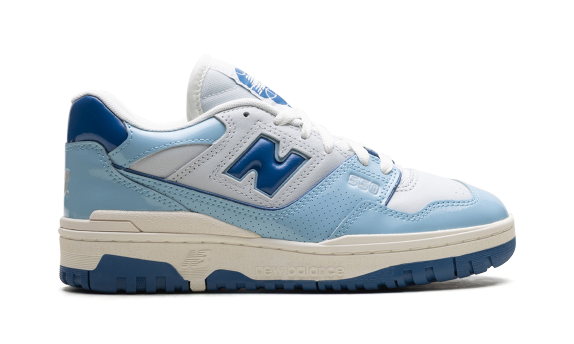 550 "Patent - White / Powder Blue"
