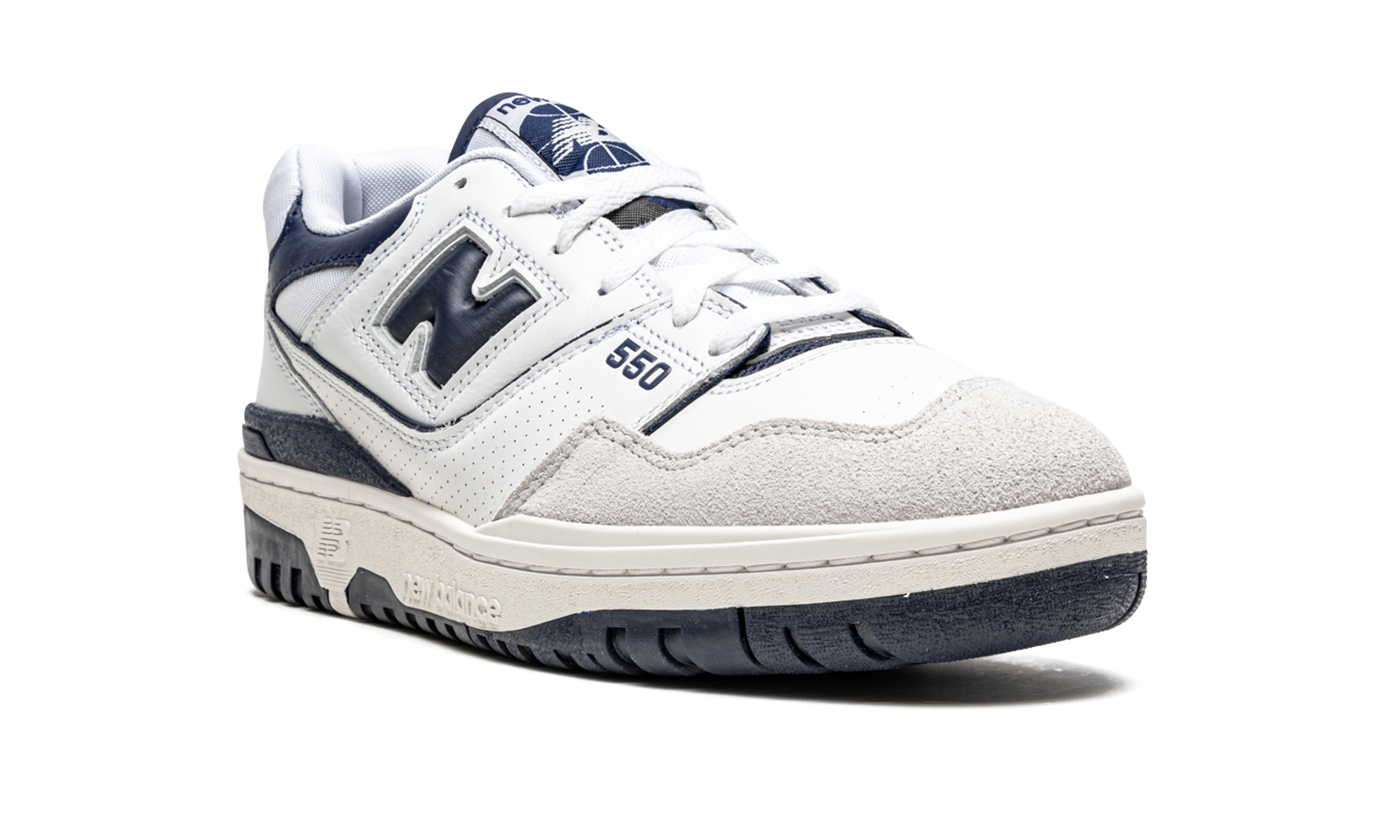 550 "White / Navy Blue"