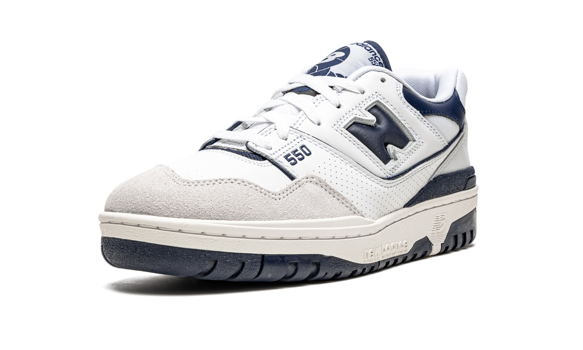 550 "White / Navy Blue"
