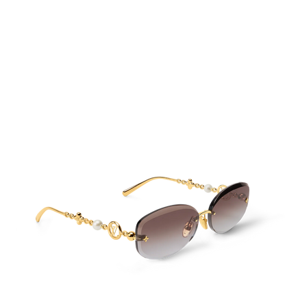 Women's Jewel Pearl Oval Sunglasses