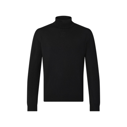 Men's Embossed Cashmere Turtleneck