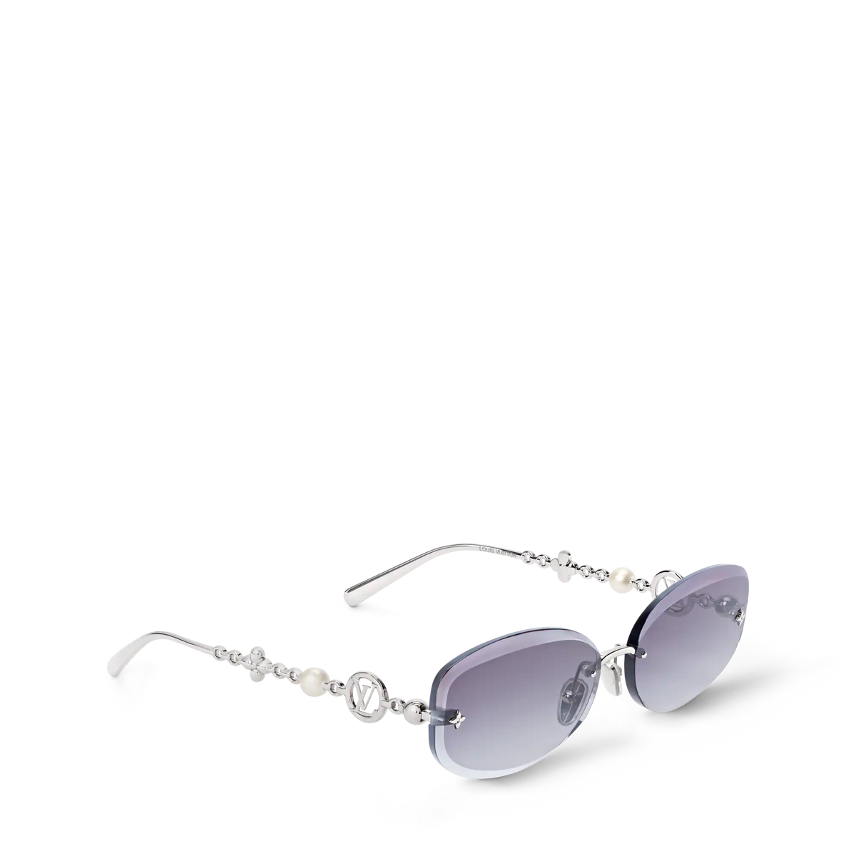 Women's Jewel Pearl Oval Sunglasses