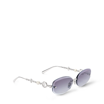 Women's Jewel Pearl Oval Sunglasses