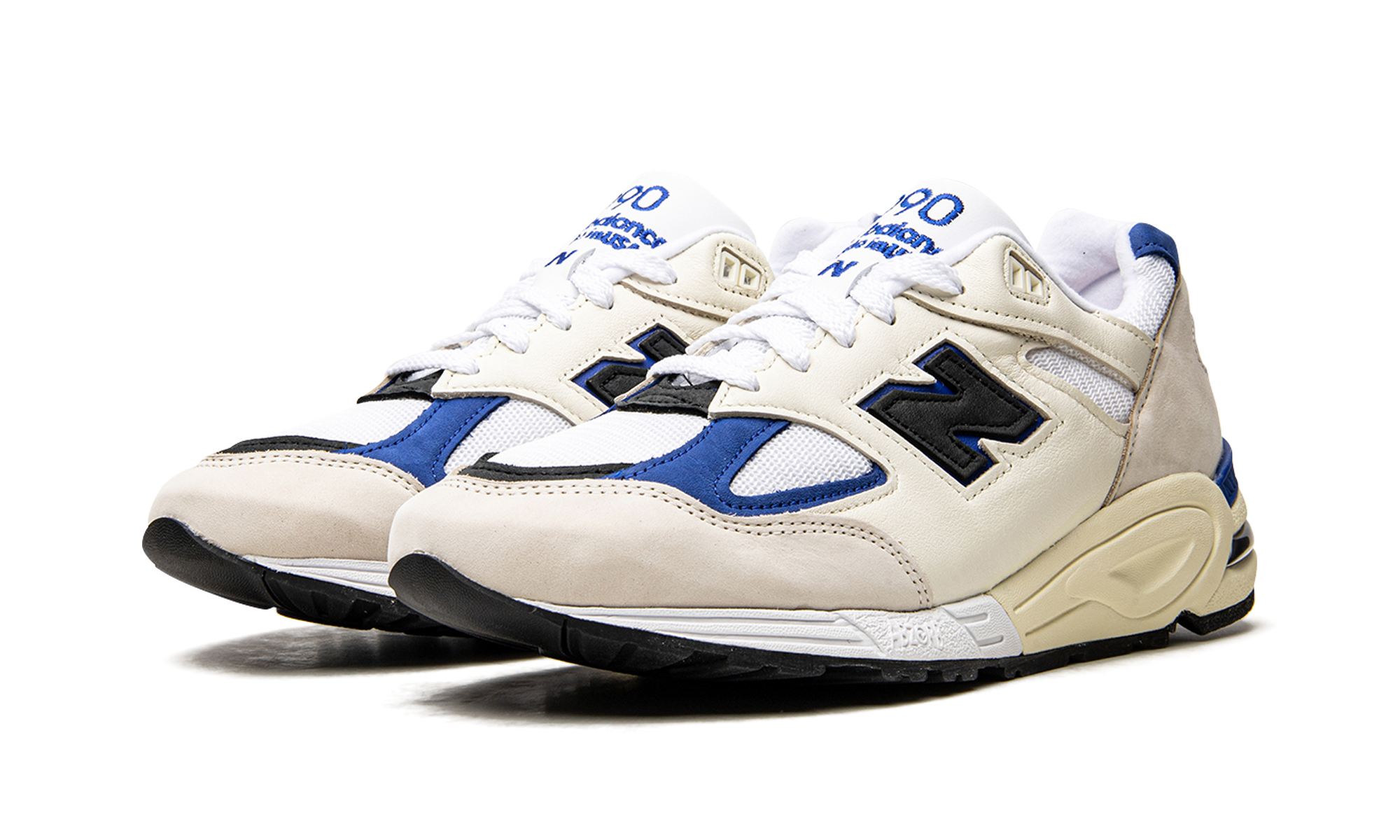 990v2 "Made In Usa White/blue"