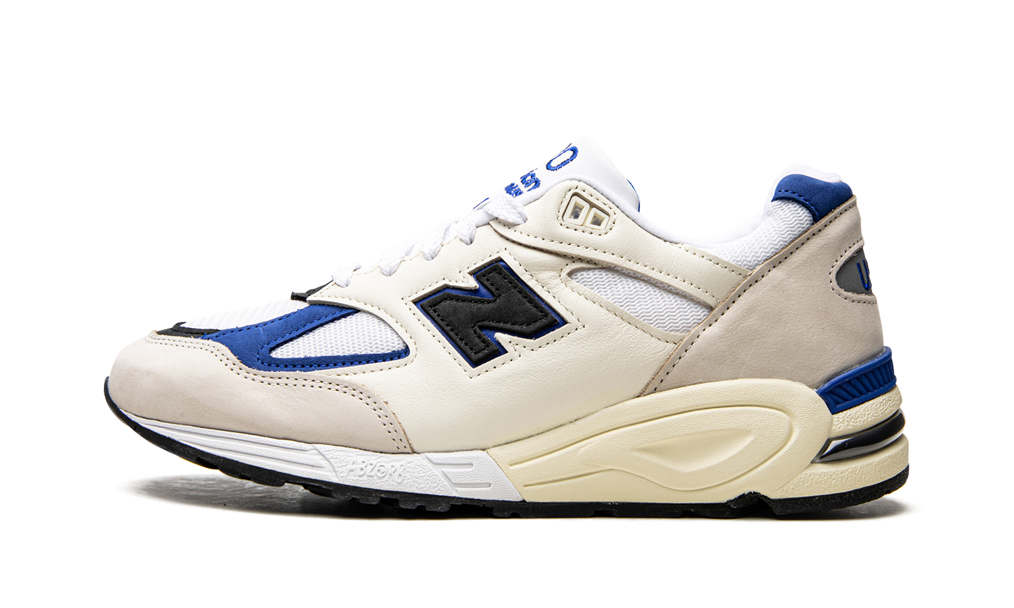 990v2 "Made In Usa White/blue"