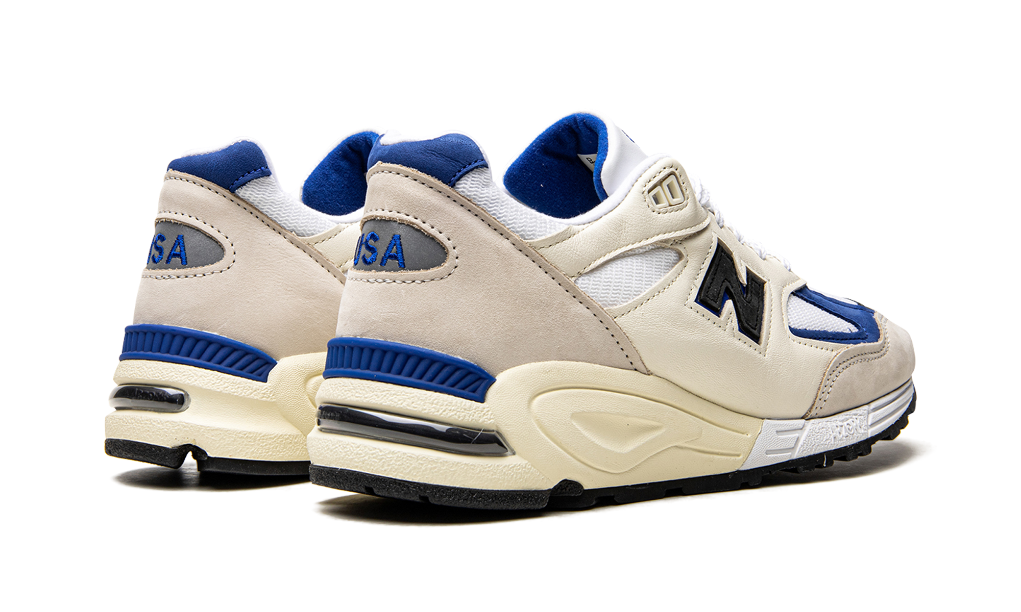 990v2 "Made In Usa White/blue"