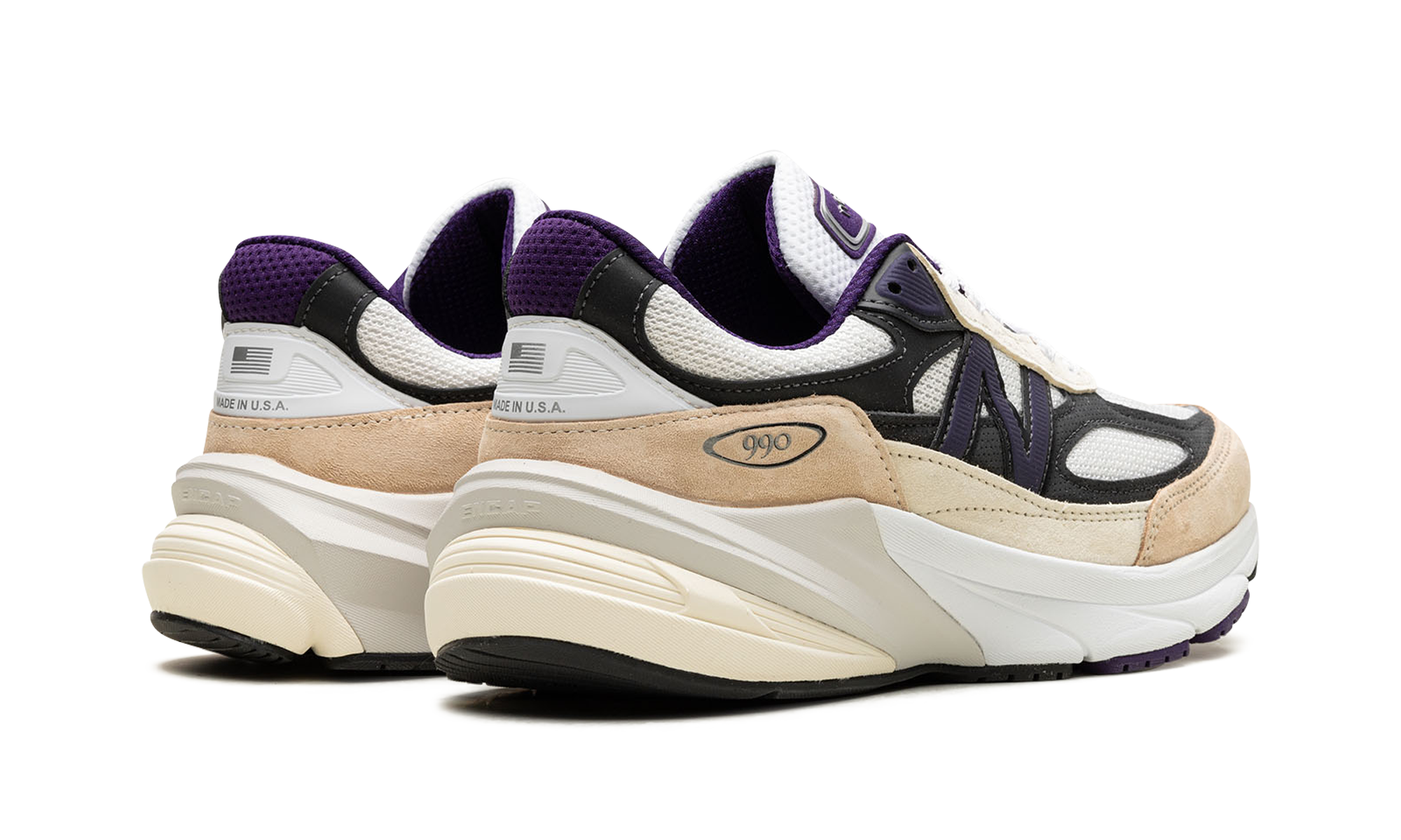 990v6 "Made In Usa - Teddy Santis White Black Plum"