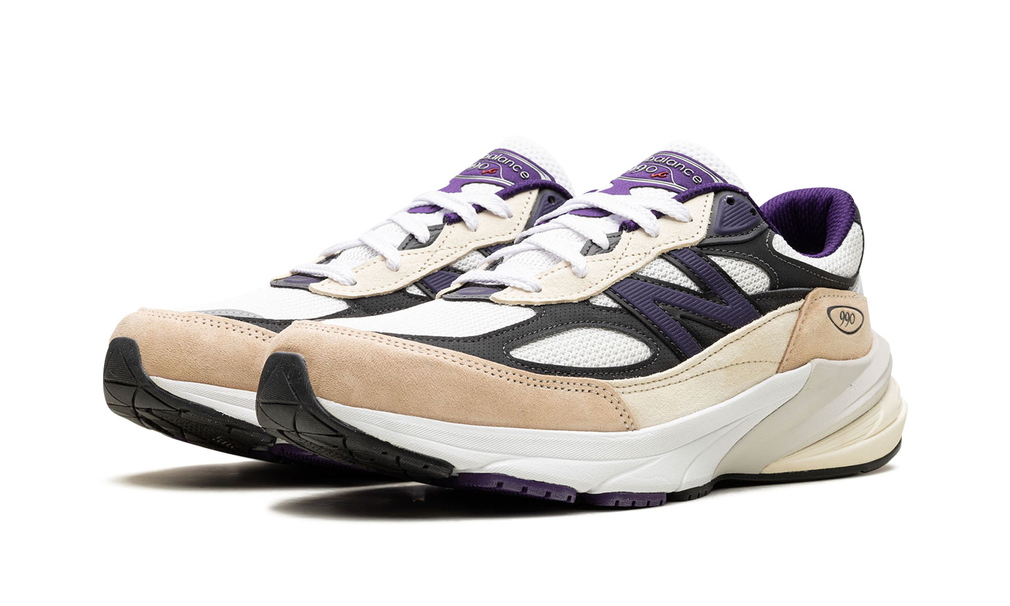 990v6 "Made In Usa - Teddy Santis White Black Plum"