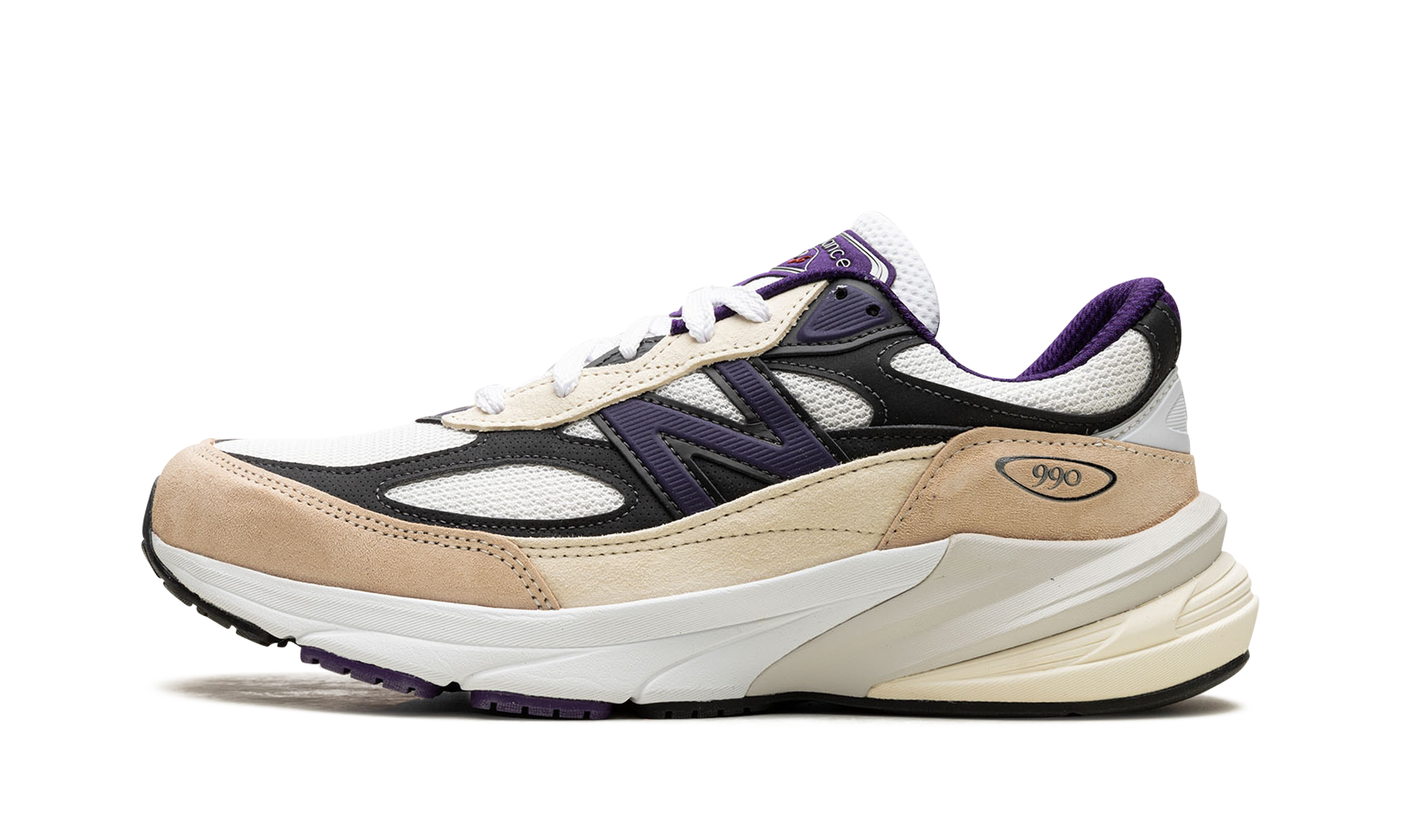 990v6 "Made In Usa - Teddy Santis White Black Plum"