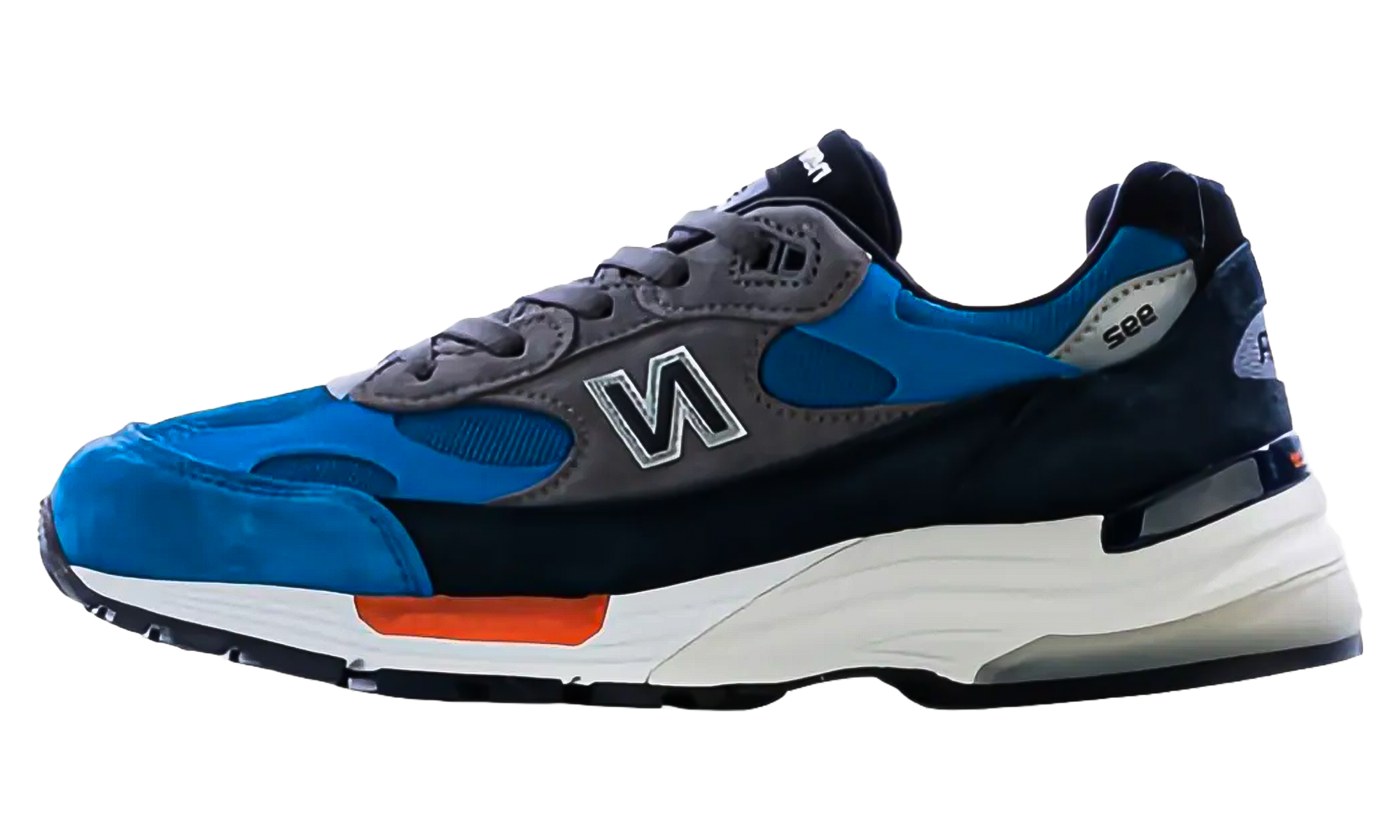 992 "Blue/grey/orange"