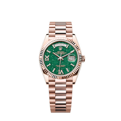 Day-Date 36, 18k Everose Gold with Diamond-set, 36mm, Ref# 128235-0068