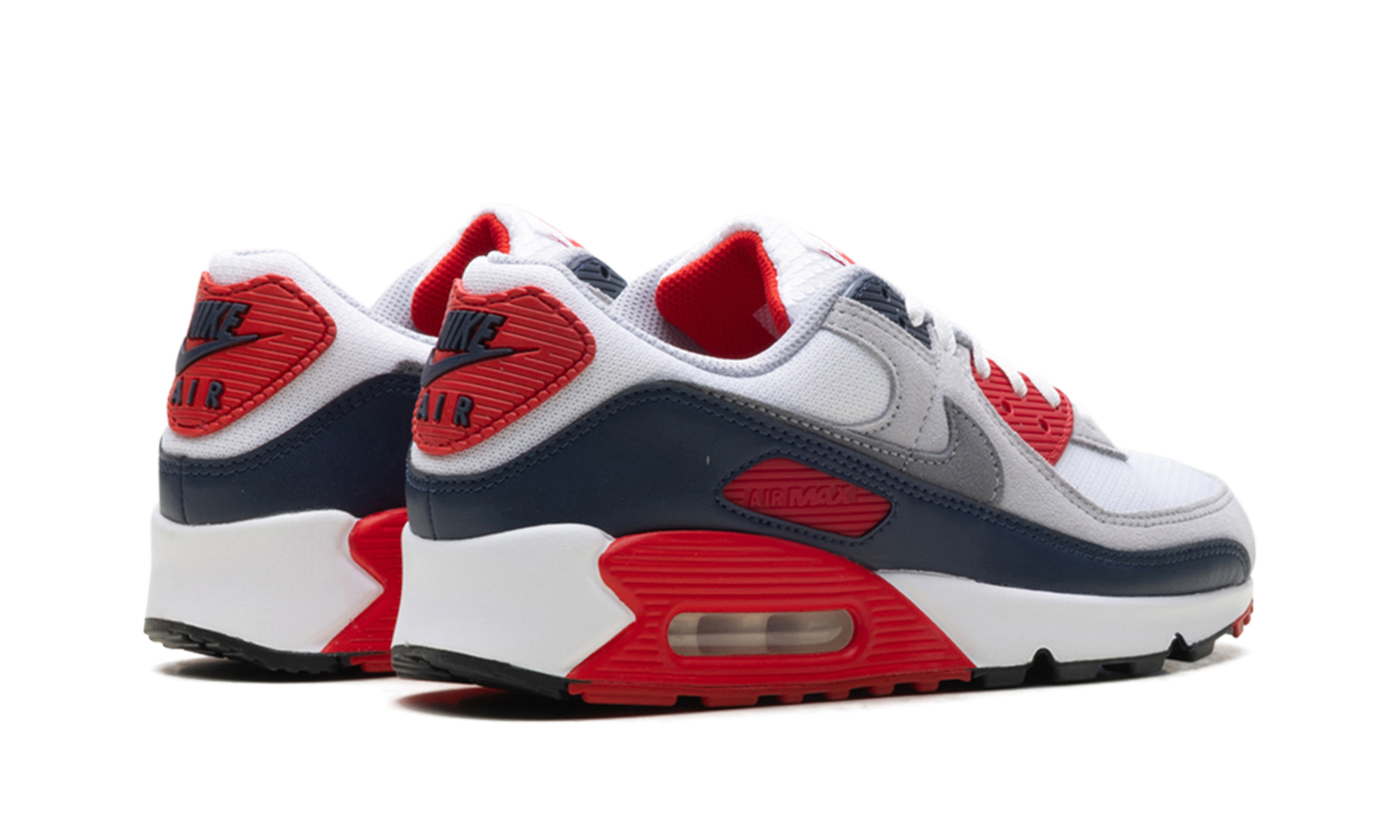 Air Max 90 "White/cool Grey-university Red"