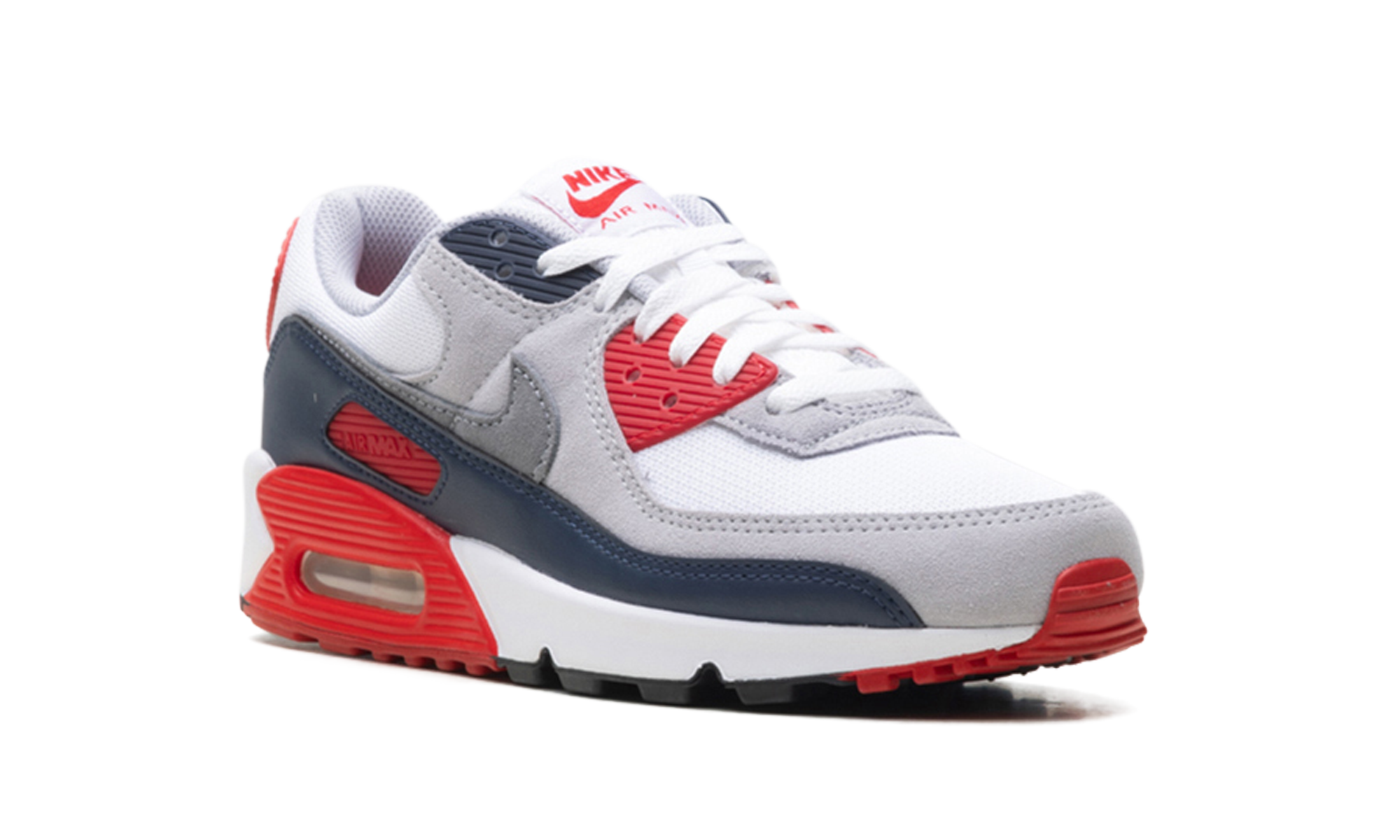 Air Max 90 "White/cool Grey-university Red"