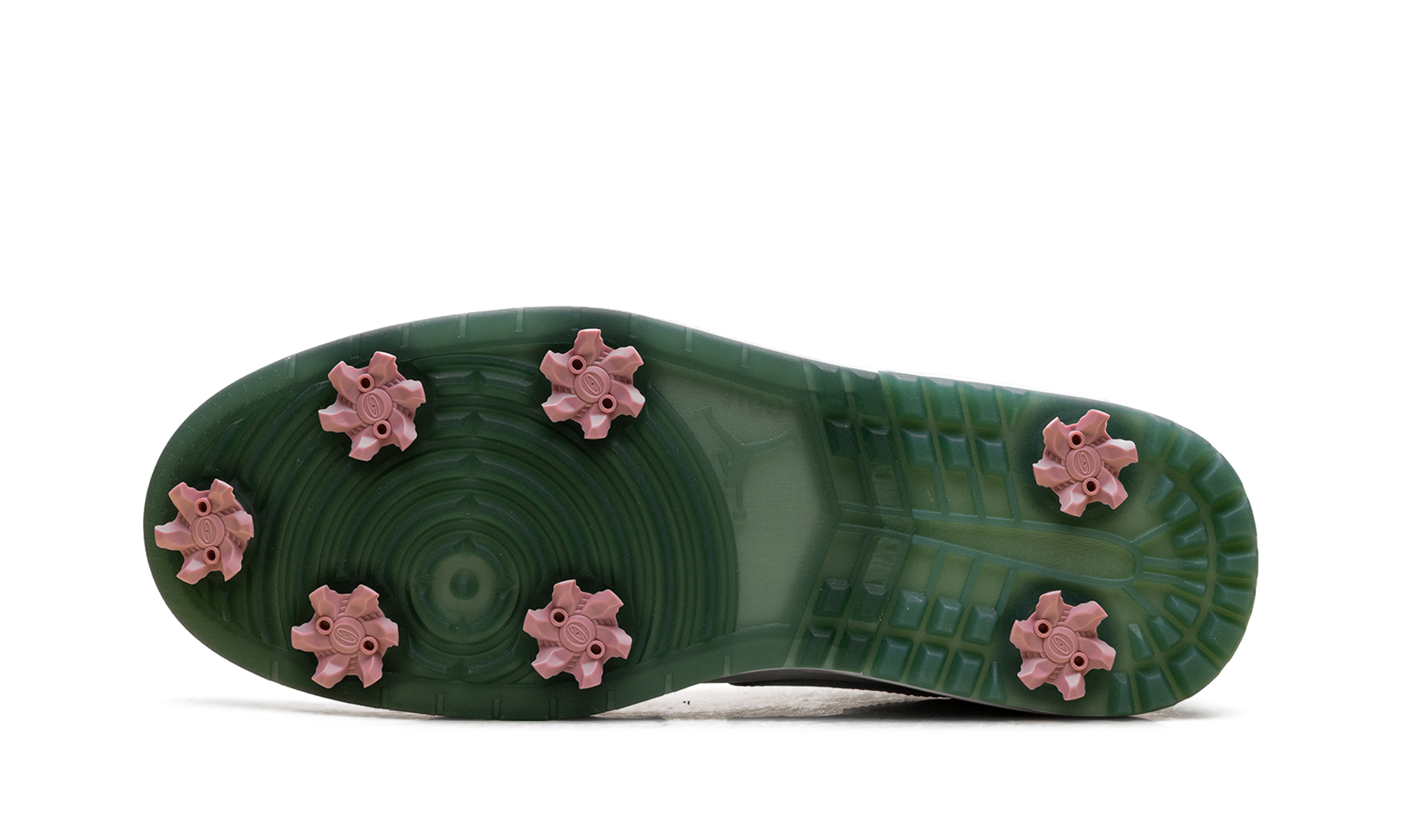 AJ 1 Low Golf Spiked "White Fir Elemental Pink"
