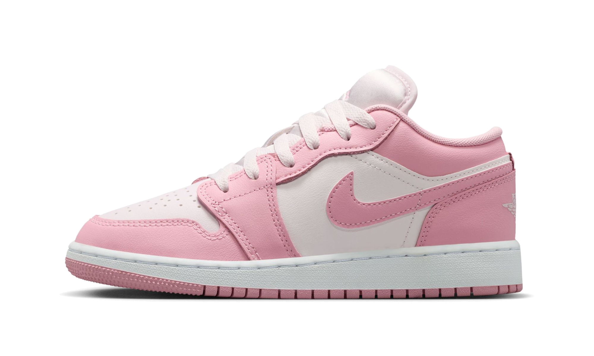 AJ 1 Low GS "Medium Soft Pink White'"
