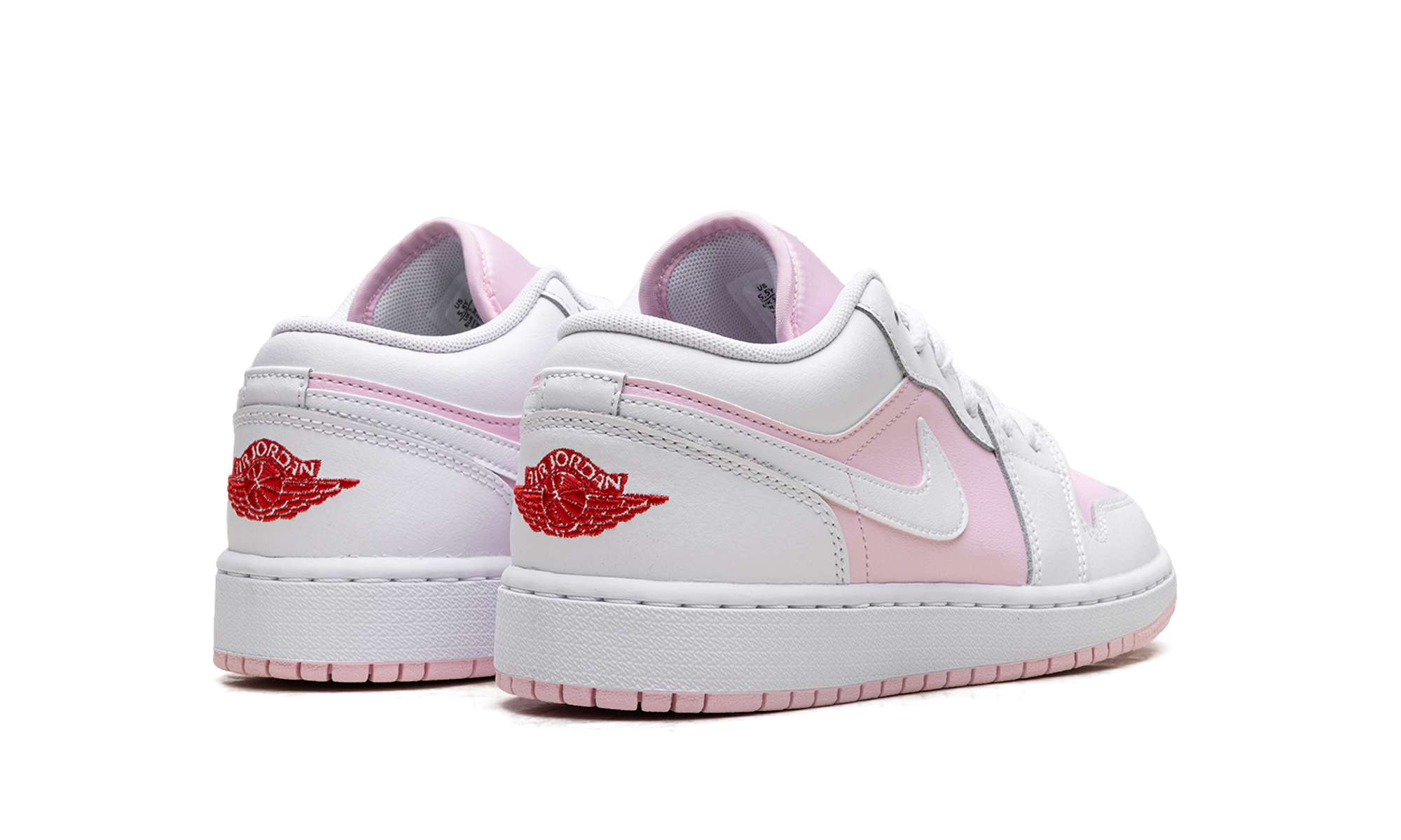 AJ 1 Low GS "Pink Foam Fire Red White"